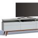 Rack Classic 218cm 3 Gavetas com Prateleira Branco Acetinado - Imcal