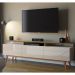 Rack Classic 218cm 3 Gavetas com Prateleira Off White/ Freijó - Imcal
