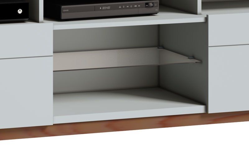 Rack Classic +2G 1.8 Branco Acetinado - Imcal Móveis