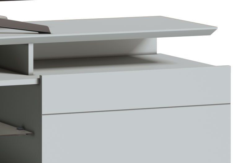 Rack Classic +2G 1.8 Branco Acetinado - Imcal Móveis