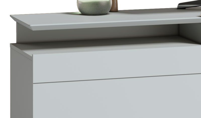 Rack Classic +2G 2.2 Branco Acetinado - Imcal Móveis