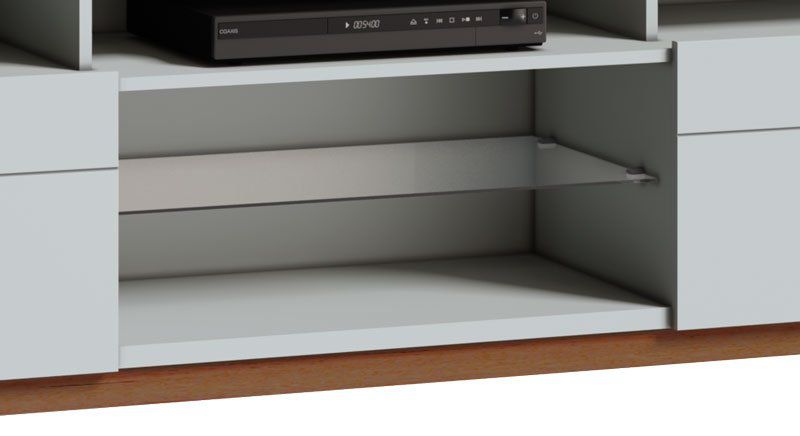 Rack Classic +2G 2.2 Branco Acetinado - Imcal Móveis