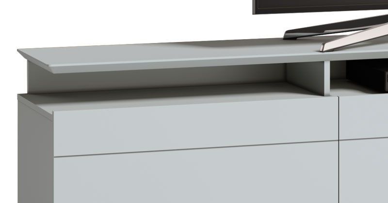 Rack Classic +3G 2.2 Branco Acetinado - Imcal Móveis