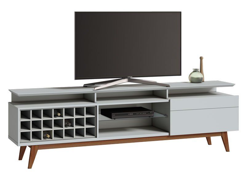 Rack Classic +AD 2.2 Branco Acetinado - Imcal Móveis