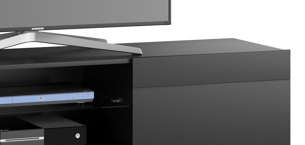 Rack Classic 2G 1.8 Preto - Imcal Móveis