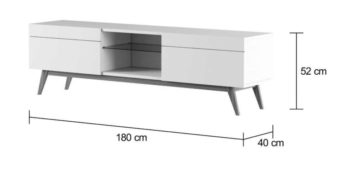 Rack Classic 2G 1.8 Preto - Imcal Móveis
