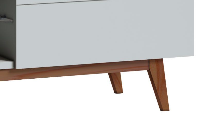 Rack Classic 2G 2.2 Branco Acetinado - Imcal Móveis