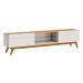 Rack Classic 2G 2.2 Off White com Nature - Imcal Móveis
