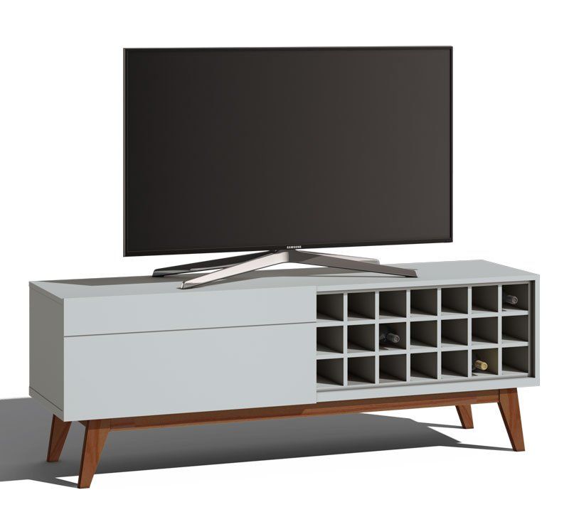 Rack Classic AD 1.4 Branco Acetinado - Imcal Móveis