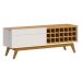 Rack Classic AD 1.4 Off White com Nature - Imcal Móveis