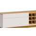 Rack Classic AD 1.4 Off White com Nature - Imcal Móveis