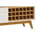 Rack Classic AD 1.4 Off White com Nature - Imcal Móveis
