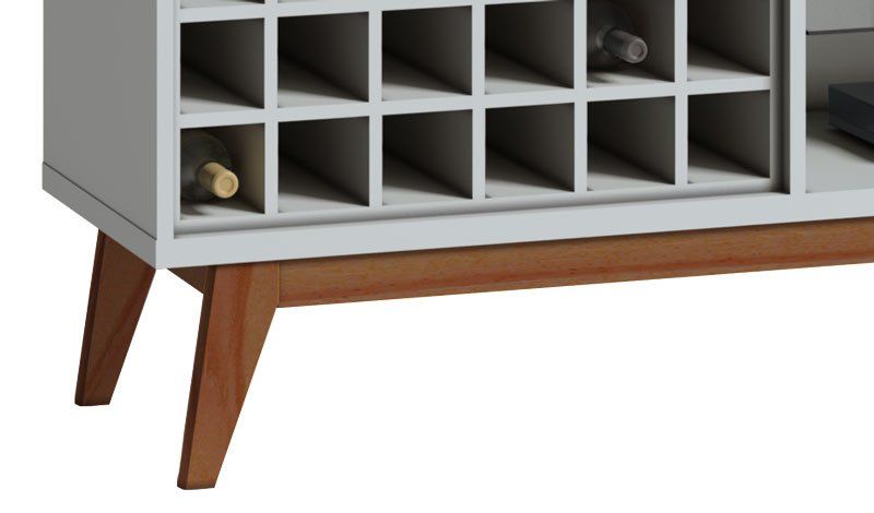 Rack Classic AD 1.8 Branco Acetinado - Imcal Móveis