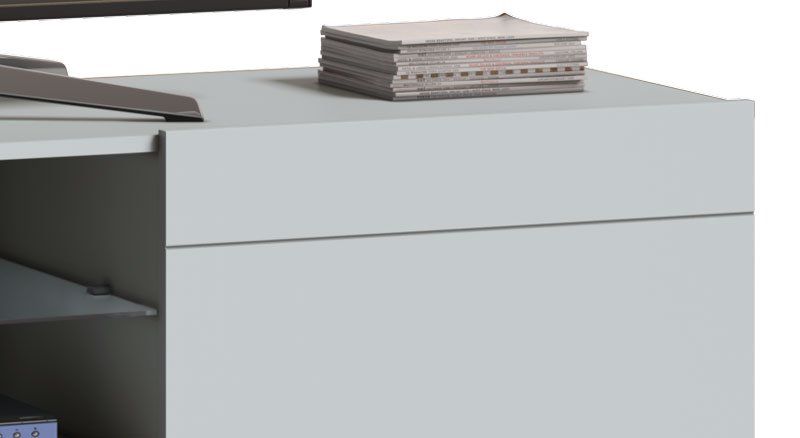 Rack Classic AD 1.8 Branco Acetinado - Imcal Móveis