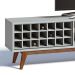 Rack Classic I 1 GV Branco Acetinado 218 cm