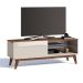 Rack Classic I 1 GV Off White com Freijó Touch 146 cm