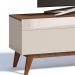 Rack Classic I 1 GV Off White com Freijó Touch 146 cm
