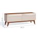 Rack Classic I 2 GV Off White com Freijó Touch 146 cm