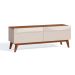 Rack Classic I 2 GV Off White com Freijó Touch 146 cm