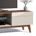 Rack Classic I 2 GV Off White com Freijó Touch 180 cm