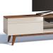 Rack Classic I 2 GV Off White com Freijó Touch 218 cm