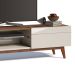 Rack Classic I 2 GV Off White com Freijó Touch 218 cm