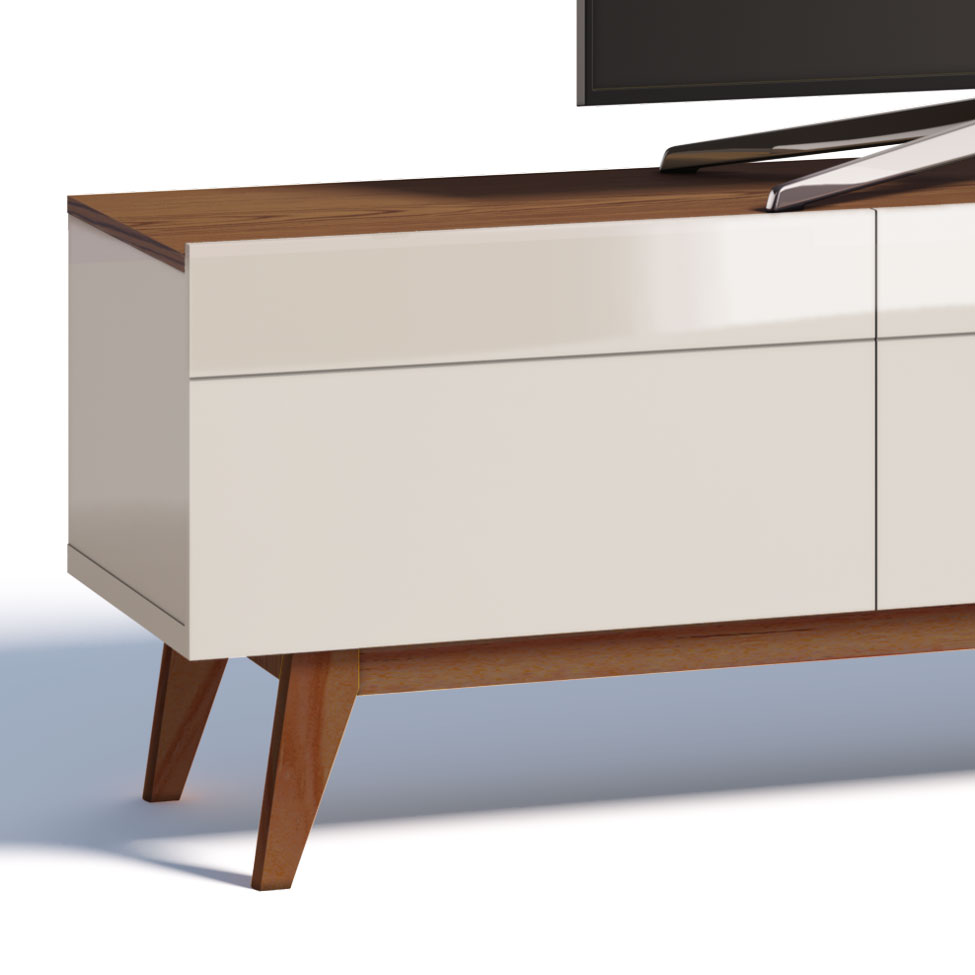 Rack Classic I 3 GV Off White com Freijó Touch 180 cm