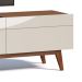 Rack Classic I 3 GV Off White com Freijó Touch 218 cm
