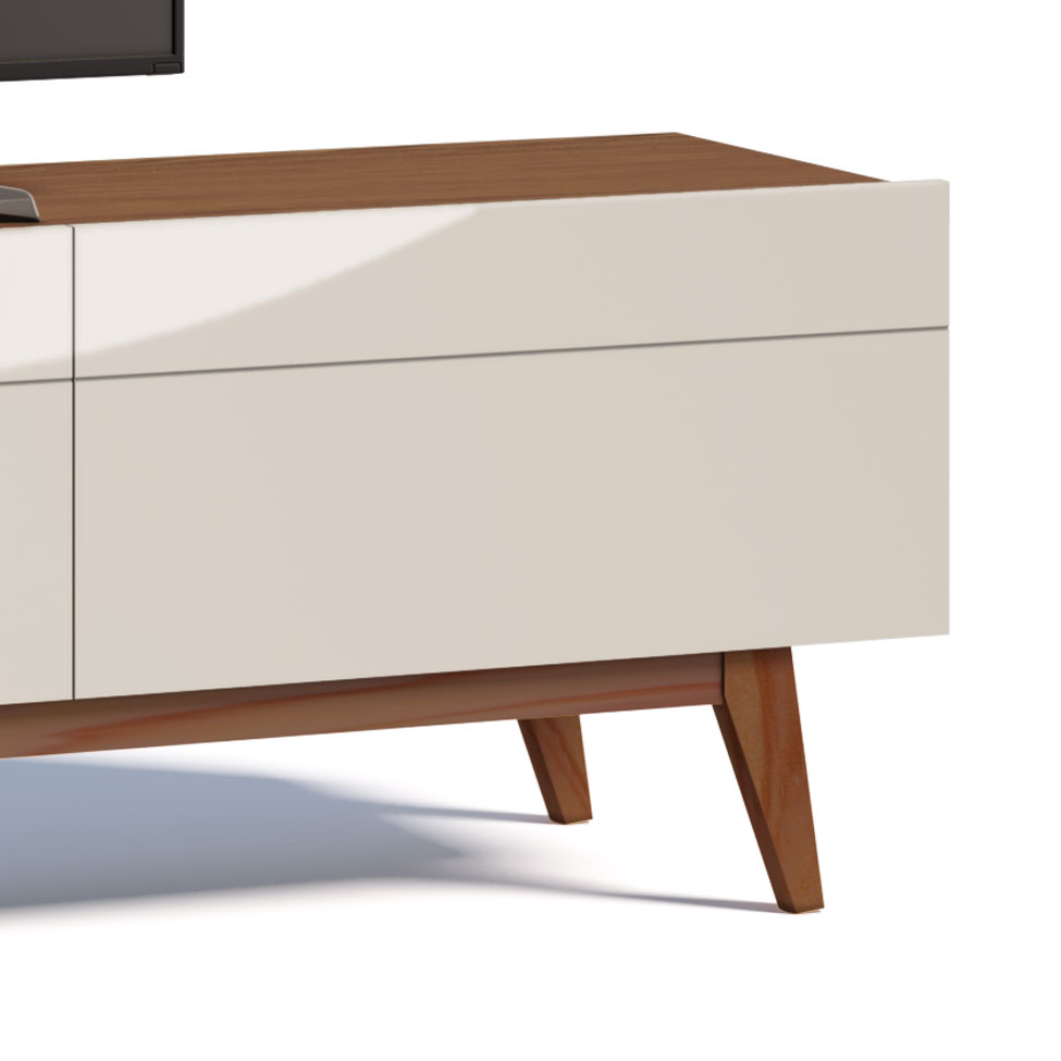 Rack Classic I 3 GV Off White com Freijó Touch 218 cm