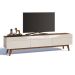 Rack Classic I 3 GV Off White com Freijó Touch 218 cm