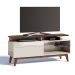 Rack Classic II 1 GV Off White com Freijó Touch 146 cm