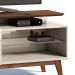 Rack Classic II 1 GV Off White com Freijó Touch 146 cm
