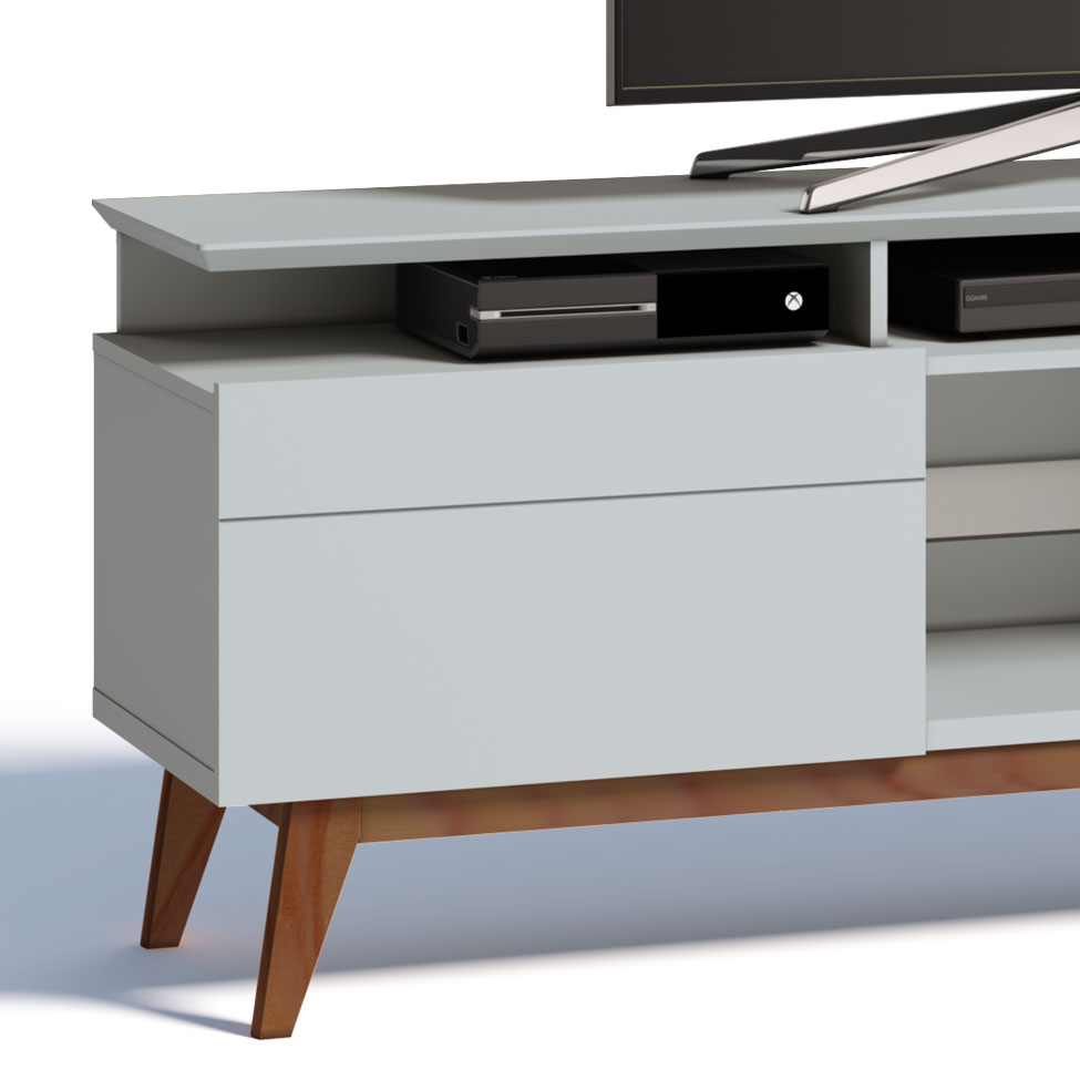 Rack Classic II 2 GV Branco Acetinado 180 cm