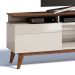 Rack Classic II 2 GV Off White com Freijó Touch 180 cm