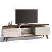 Rack Classic II 2 GV Off White com Freijó Touch 218 cm