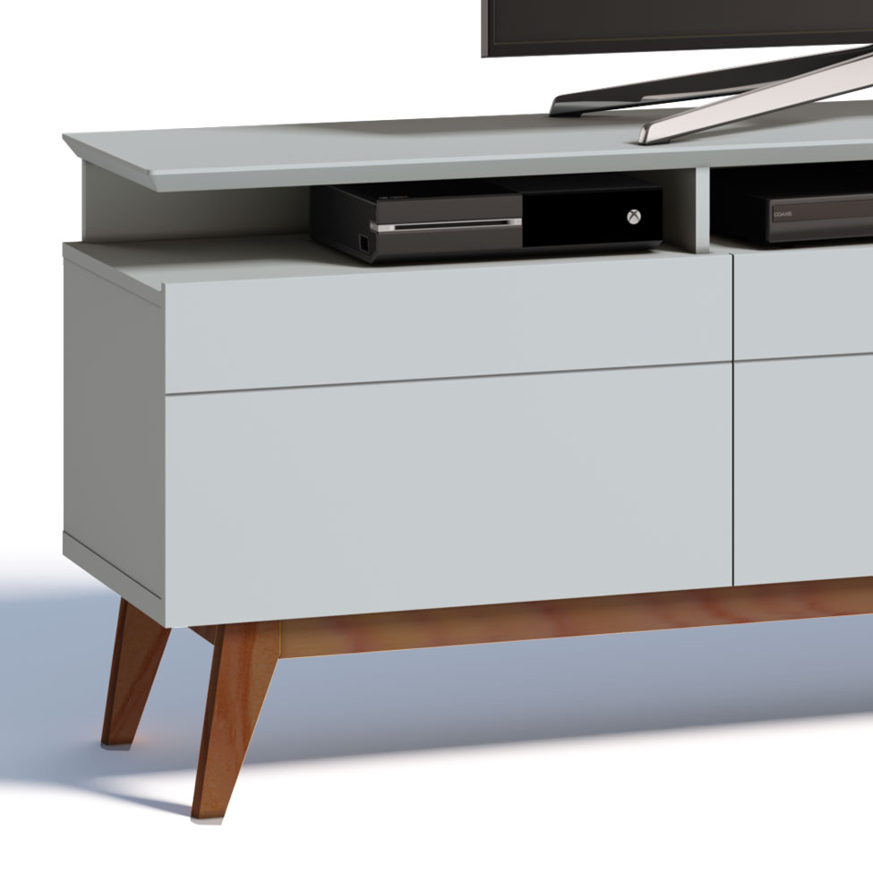 Rack Classic II 3 GV Branco Acetinado 180 cm