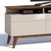 Rack Classic II 3 GV Off White com Freijó Touch 180 cm