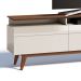 Rack Classic II 3 GV Off White com Freijó Touch 218 cm