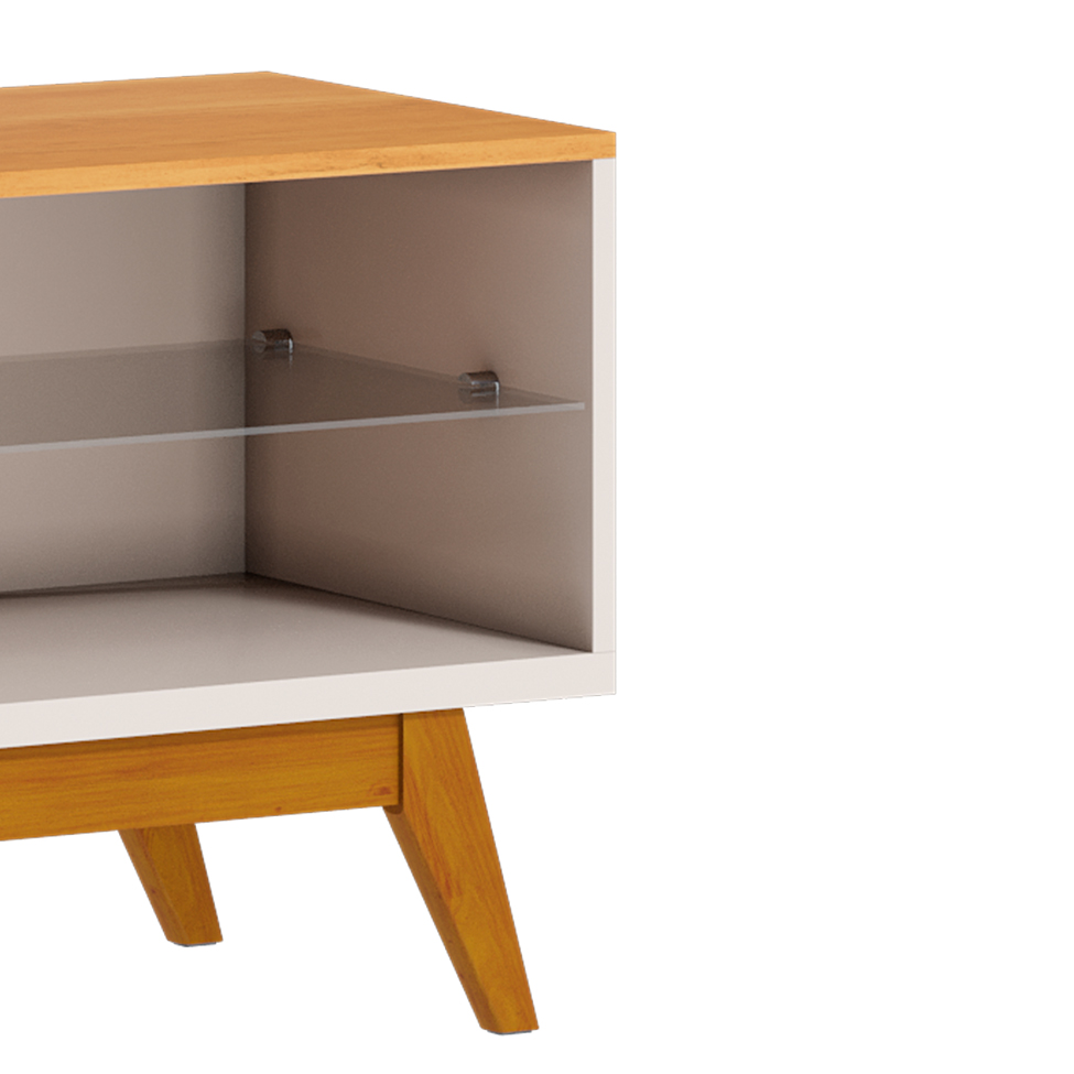 Rack Classic II Off White e Nature 52x146 cm