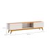 Rack Classic II Off White e Nature 52x218 cm