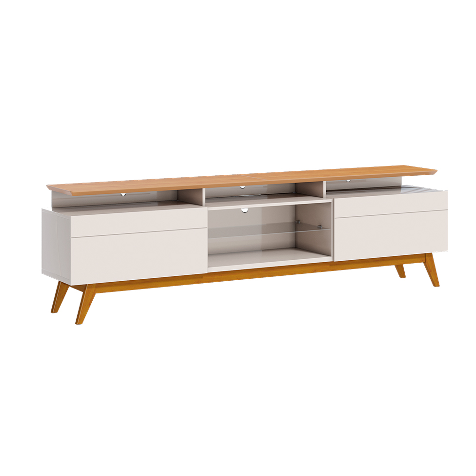 Rack Classic II Off White e Nature 64x180 cm