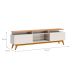 Rack Classic II Off White e Nature 64x218 cm