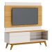Rack com Painel Classic 1G 1.4 Nature com Off White - Imcal Móveis