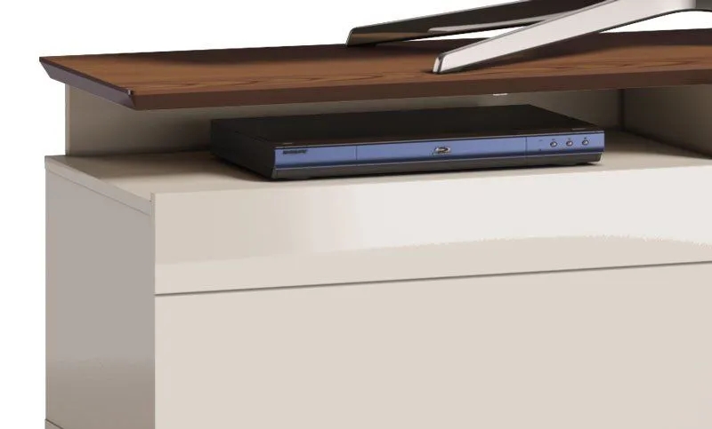 Rack com Painel Classic +1G 1.4 Freijó com Off White - Imcal Móveis