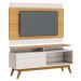 Rack com Painel Classic +1G 1.4 Nature com Off White - Imcal Móveis