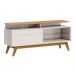 Rack com Painel Classic +1G 1.4 Nature com Off White - Imcal Móveis