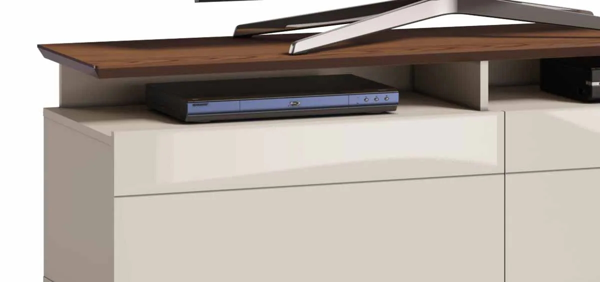 Rack com Painel Classic +2G 1.4 Freijó com Off White - Imcal Móveis