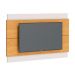 Rack com Painel Classic +2G 1.4 Nature com Off White - Imcal Móveis