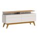 Rack com Painel Classic +2G 1.4 Nature com Off White - Imcal Móveis