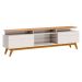 Rack com Painel Classic +2G 1.8 Nature com Off White - Imcal Móveis